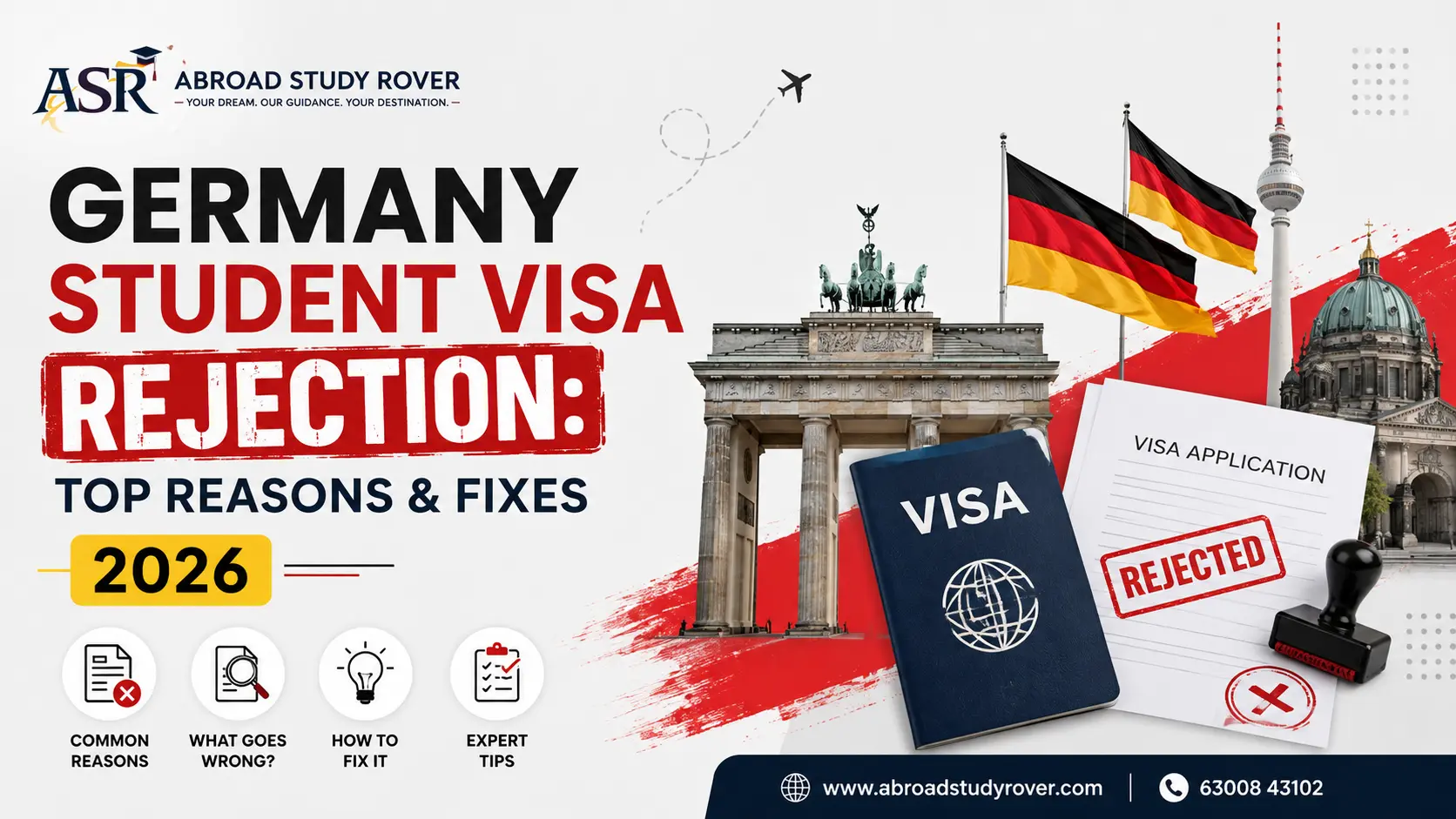 Germany Student Visa Rejection: Top Reasons & Fixes 2026